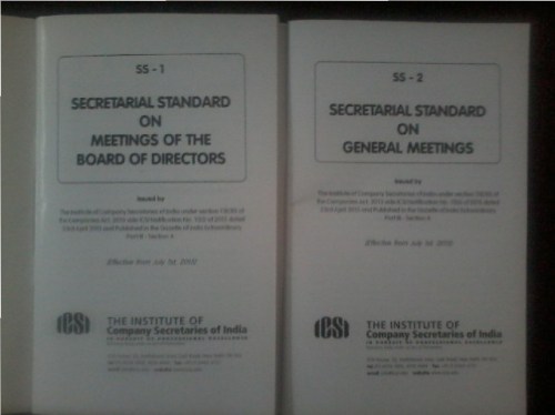 Booklet Copy of Secretarial Standard